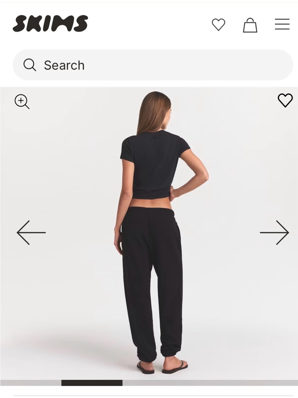 Skin Black Relaxed Jogger Pants